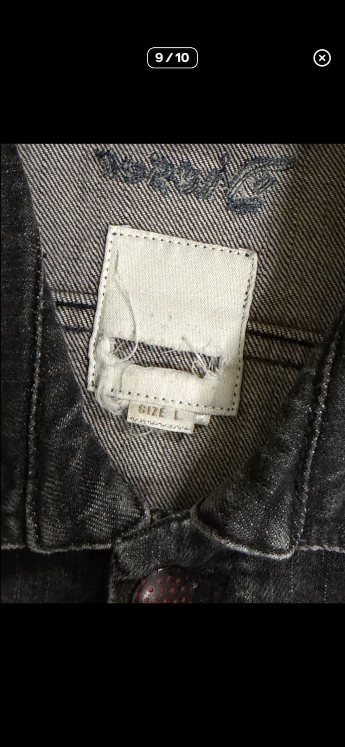 디젤 00’s y2k 블랙 데님 자켓 상품이미지7