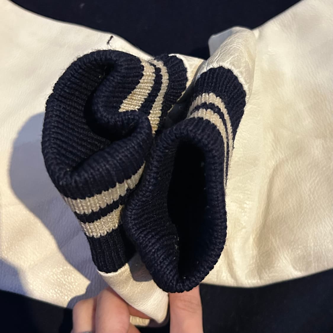 90s 일본빈티지 Stadium 레더 올드스쿨 울 바시티 스타디움 자켓 상품이미지2