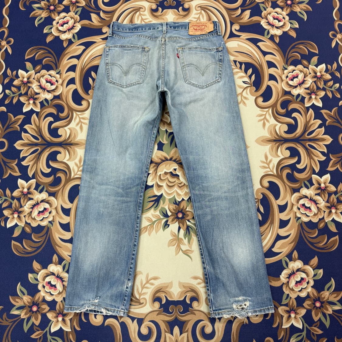 (34)00s리바이스 Levis 501 데미지 데님팬츠 상품이미지1