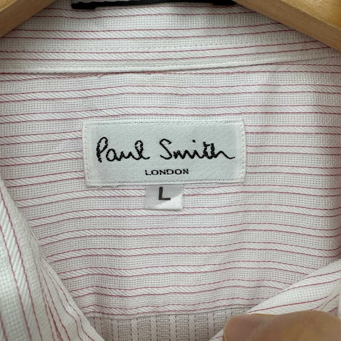 폴스미스 핑크 스트라이프 셔츠 여성 L 상품이미지4