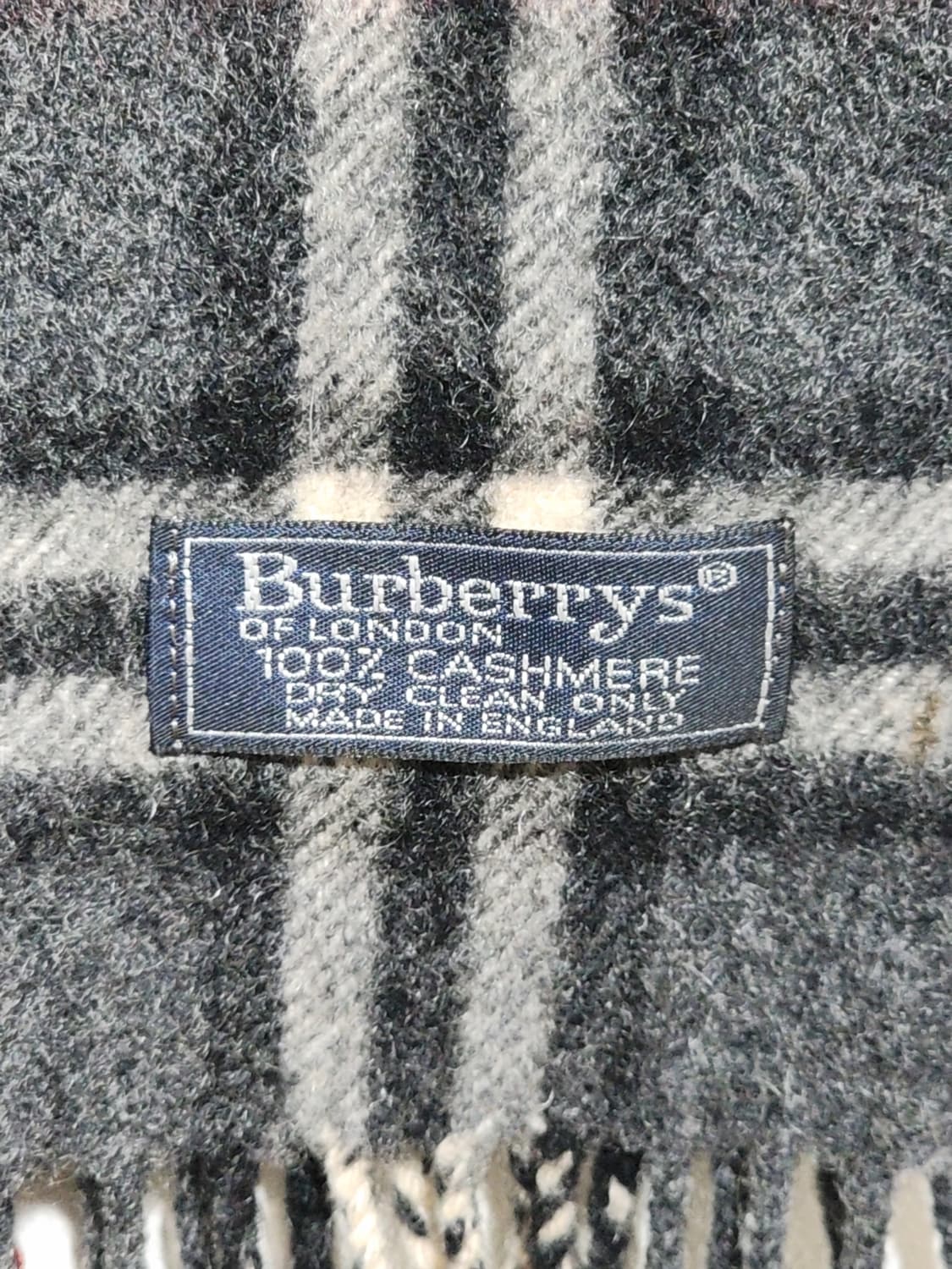(정품) 버버리 캐시미어 목도리 체크 머플러 영국판  상품이미지4