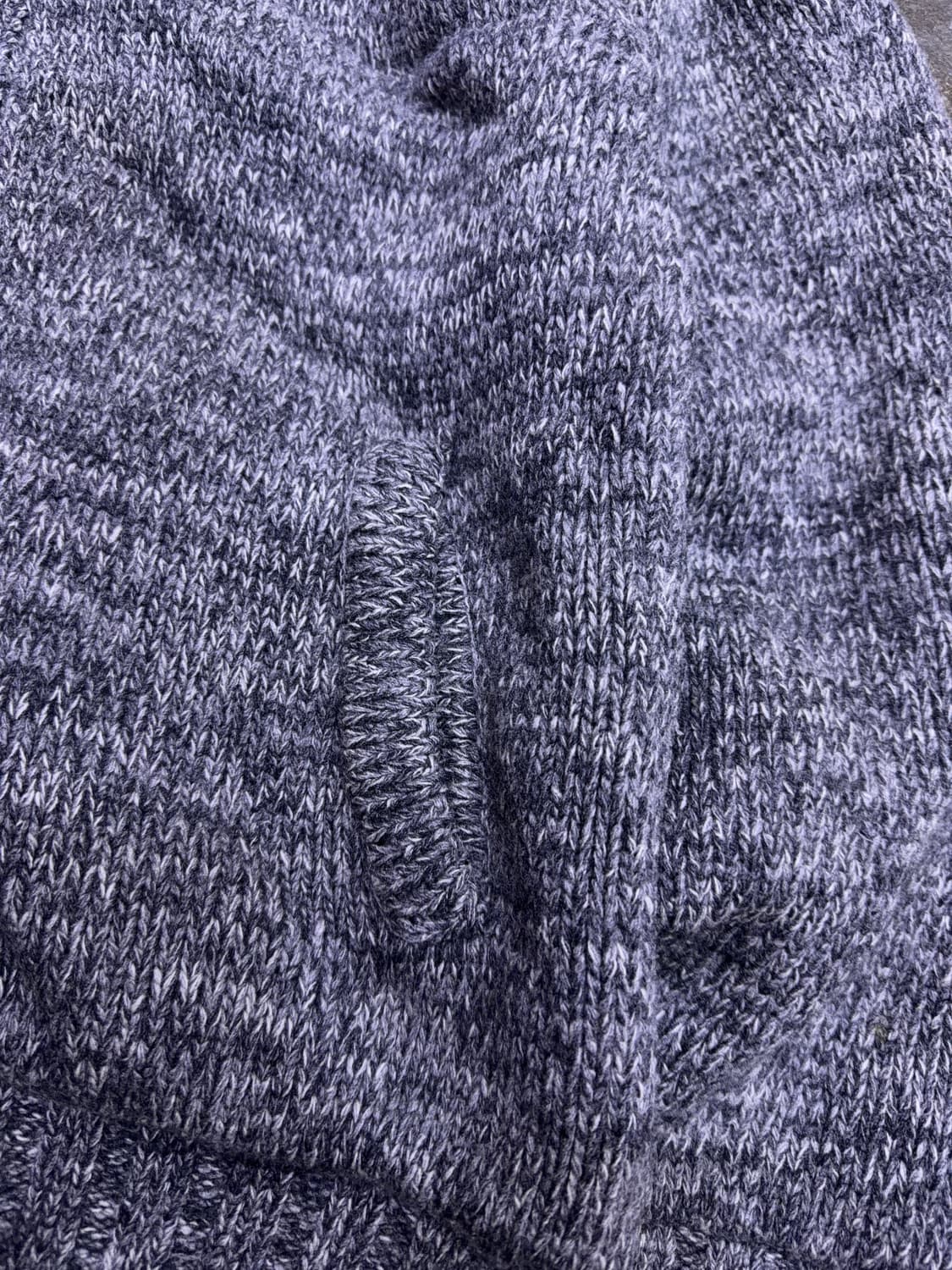 빈폴 클래식 보카시 헤비 울 니트 집업 체크패턴 스웨터 100 상품이미지6