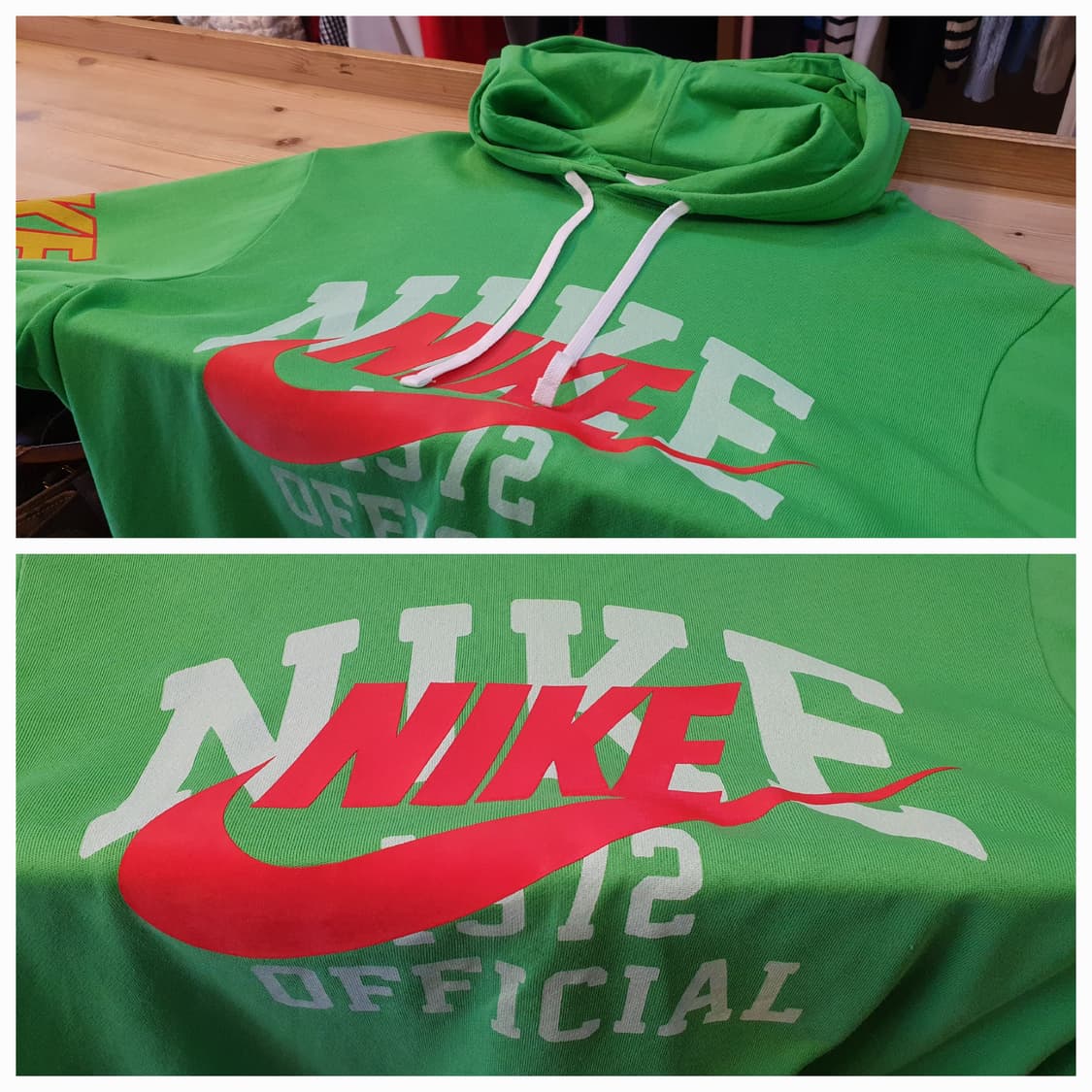 (새상품)110.나이키 더블 빅로고 후드티 상품이미지4