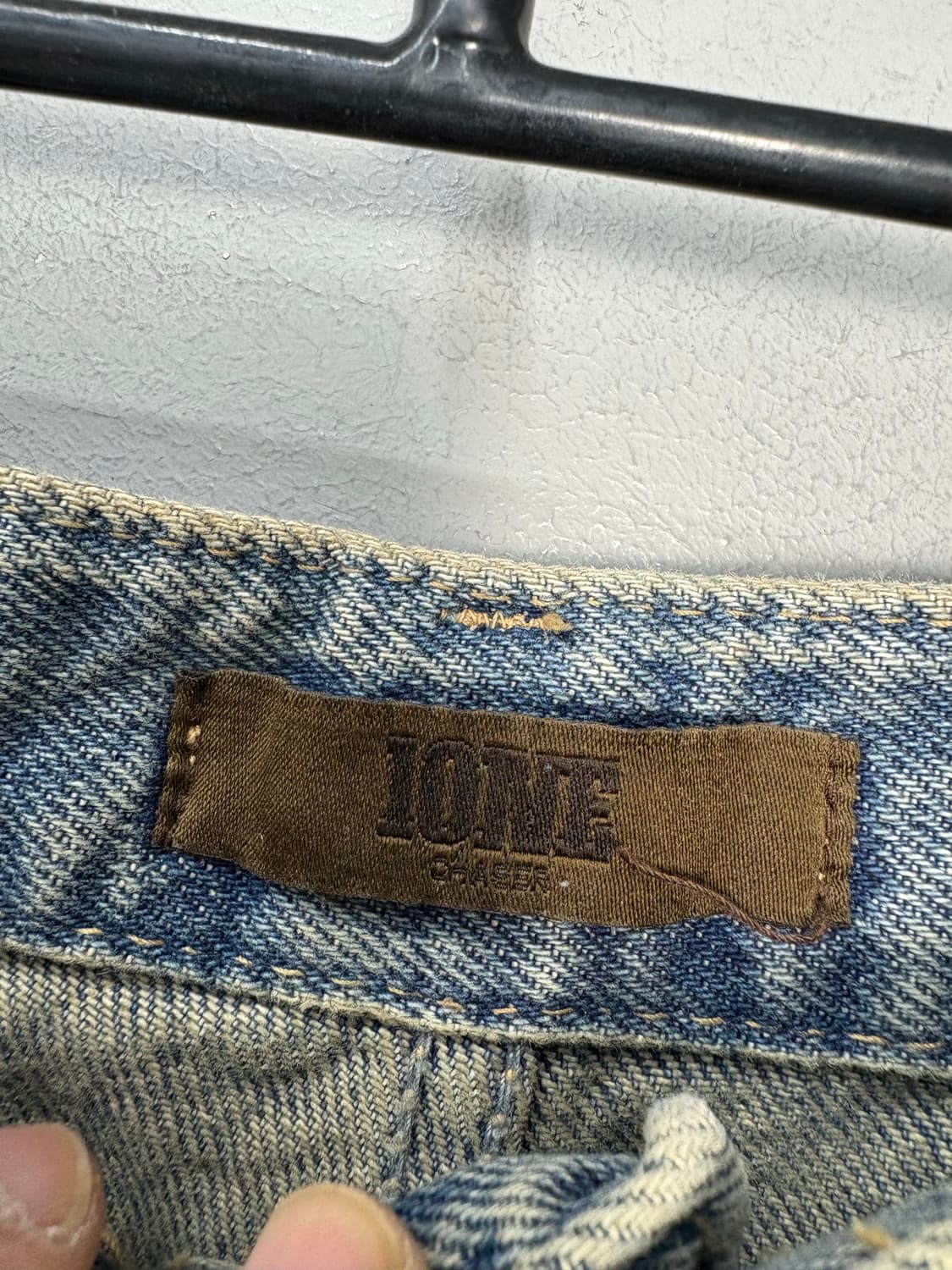 아이오네 컷팅 오버핏 워싱 데님 팬츠 A3444 상품이미지7