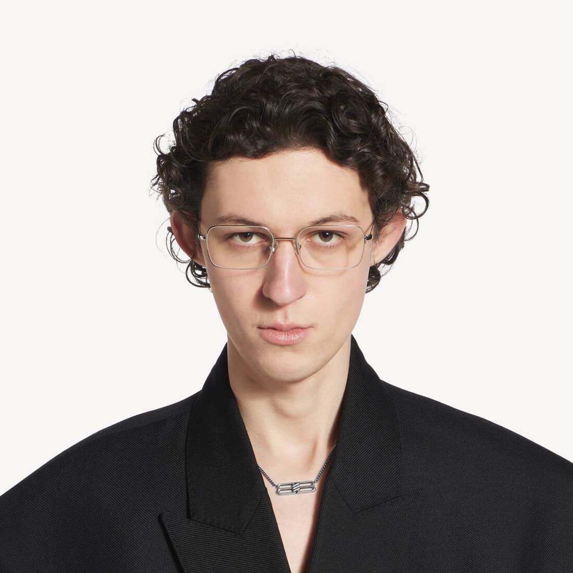 Balenciaga 발렌시아가 BB아이콘 네크리스 앤티크 실버 상품이미지3
