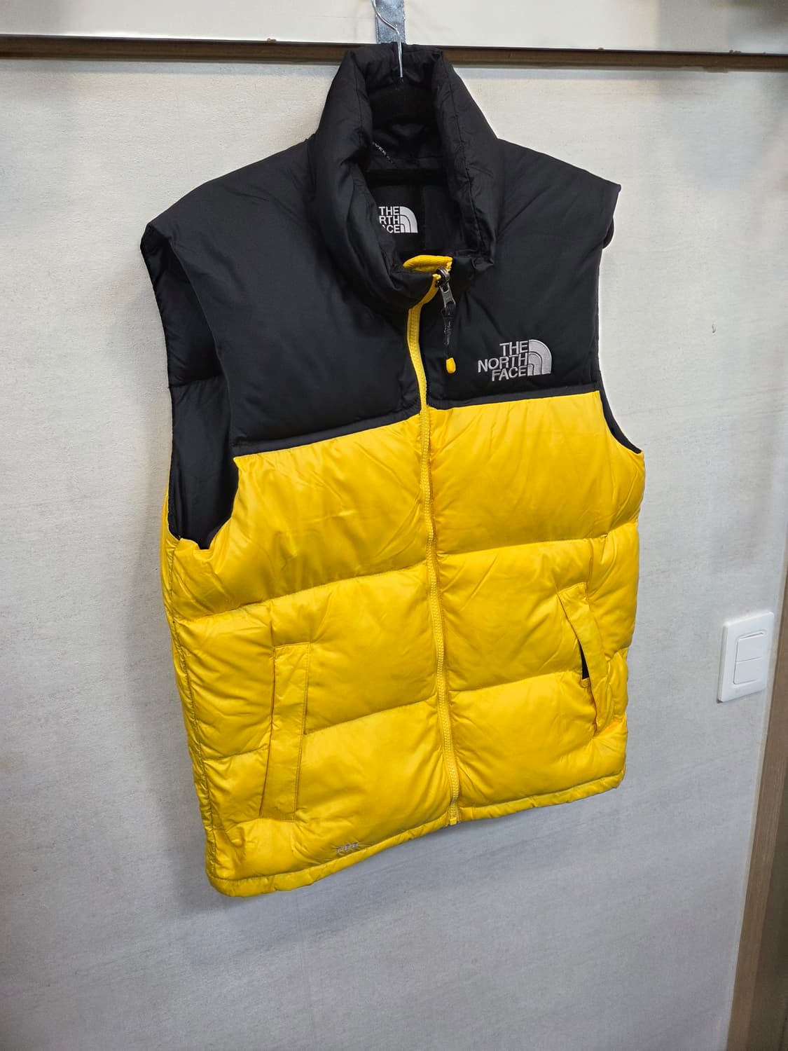 노스페이스 700 구스다운 패딩조끼 옐로우 90 상품이미지6