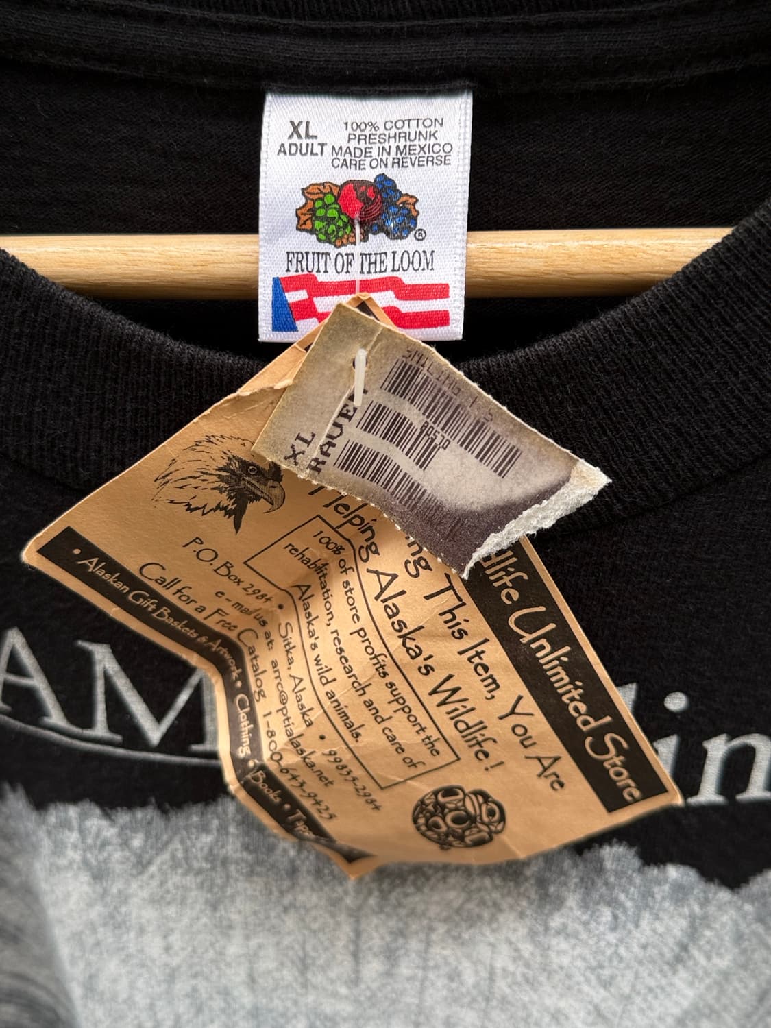 90s 데드스탁 싱글스티치 이글 티셔츠 상품이미지4