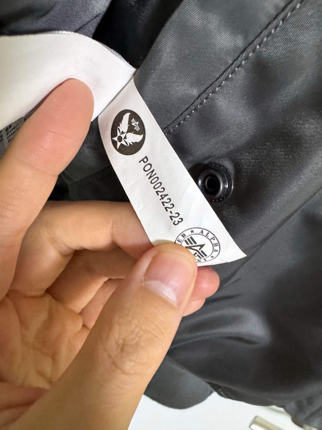 <XXL> 알파인더스트리 MA-1 항공 점퍼 건메탈 상품이미지4