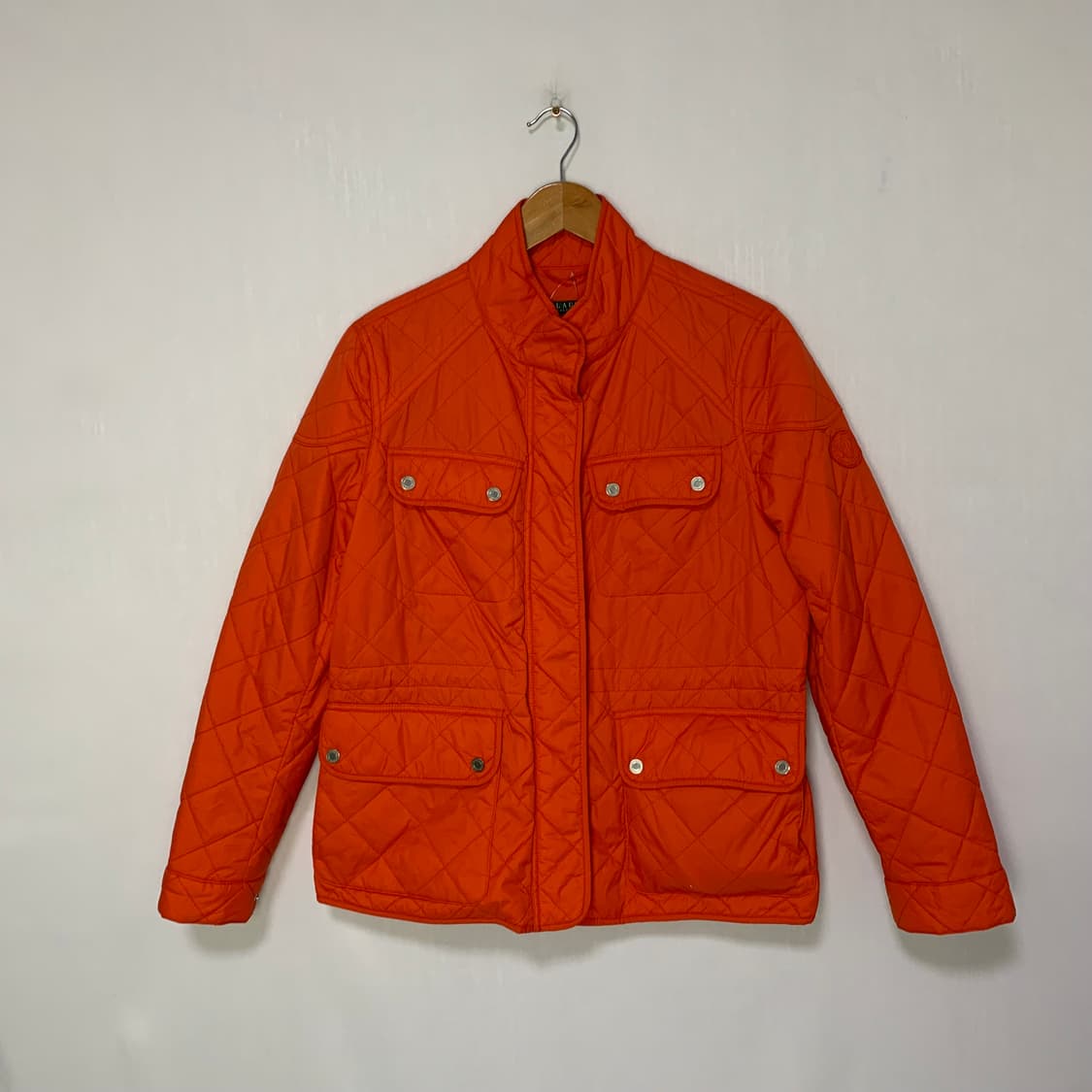 로렌 랄프로렌 폴로 여성 오렌지 퀼팅 자켓 빈티지 상품이미지1