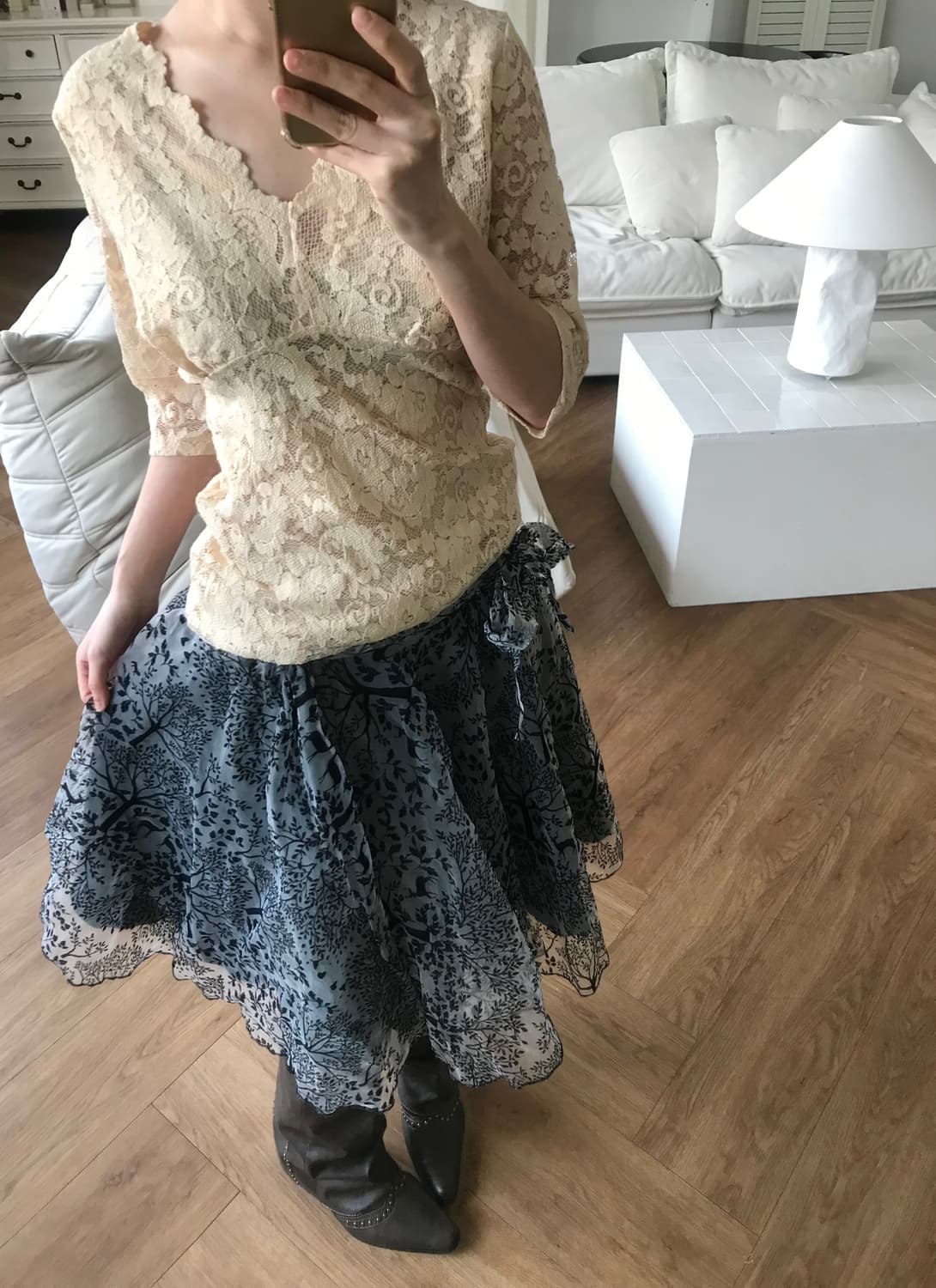 vintage lace top 상품이미지2