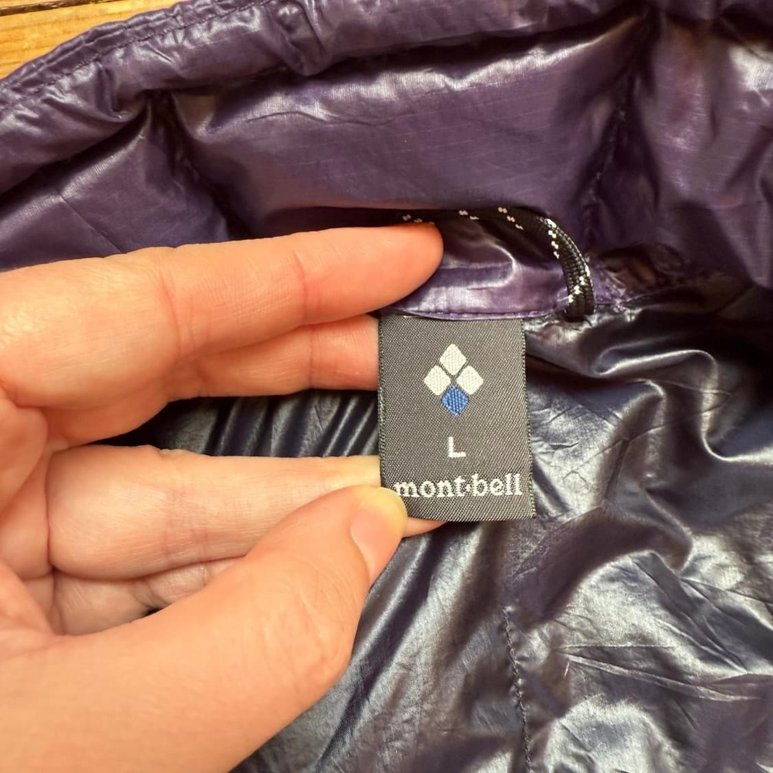 10s 몽벨 라이트 다운 재킷 퍼플 상품이미지4