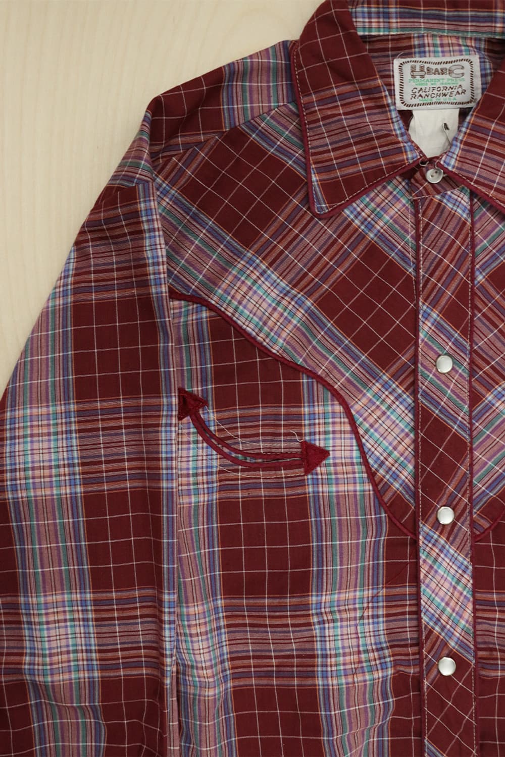  H Bar C 체크 웨스턴 셔츠 상품이미지5