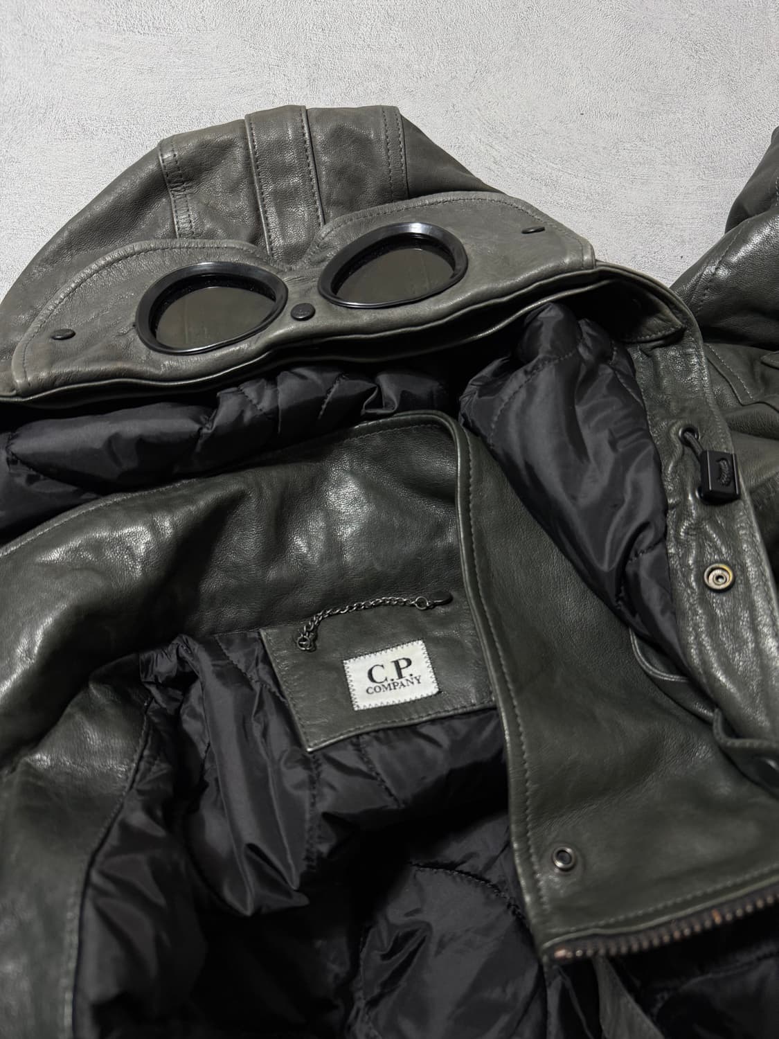 Cp컴퍼니 고글 램스킨 레더자켓 상품이미지7