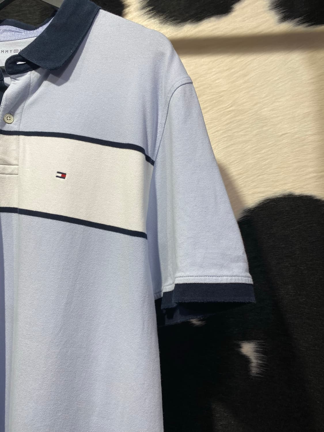 Tommy hilfiger 소다 네이비 컬러블록 반팔 티셔츠 상품이미지4