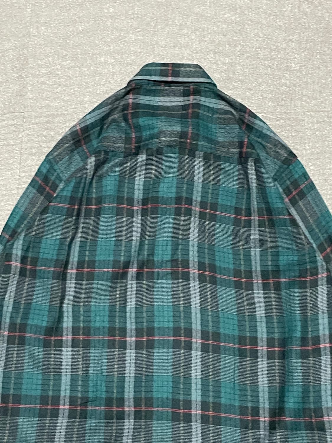 카르비아 체크 패턴 버튼다운 셔츠 상품이미지8