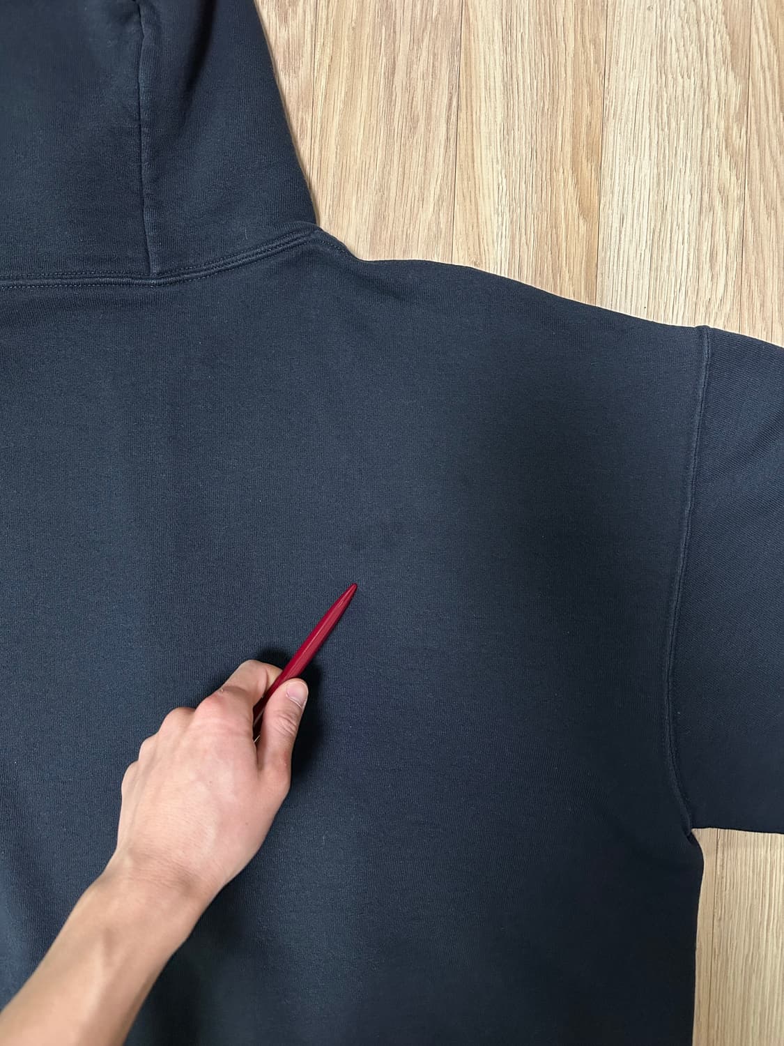 빈티지 러셀 후드집업 블랙 XL 상품이미지8