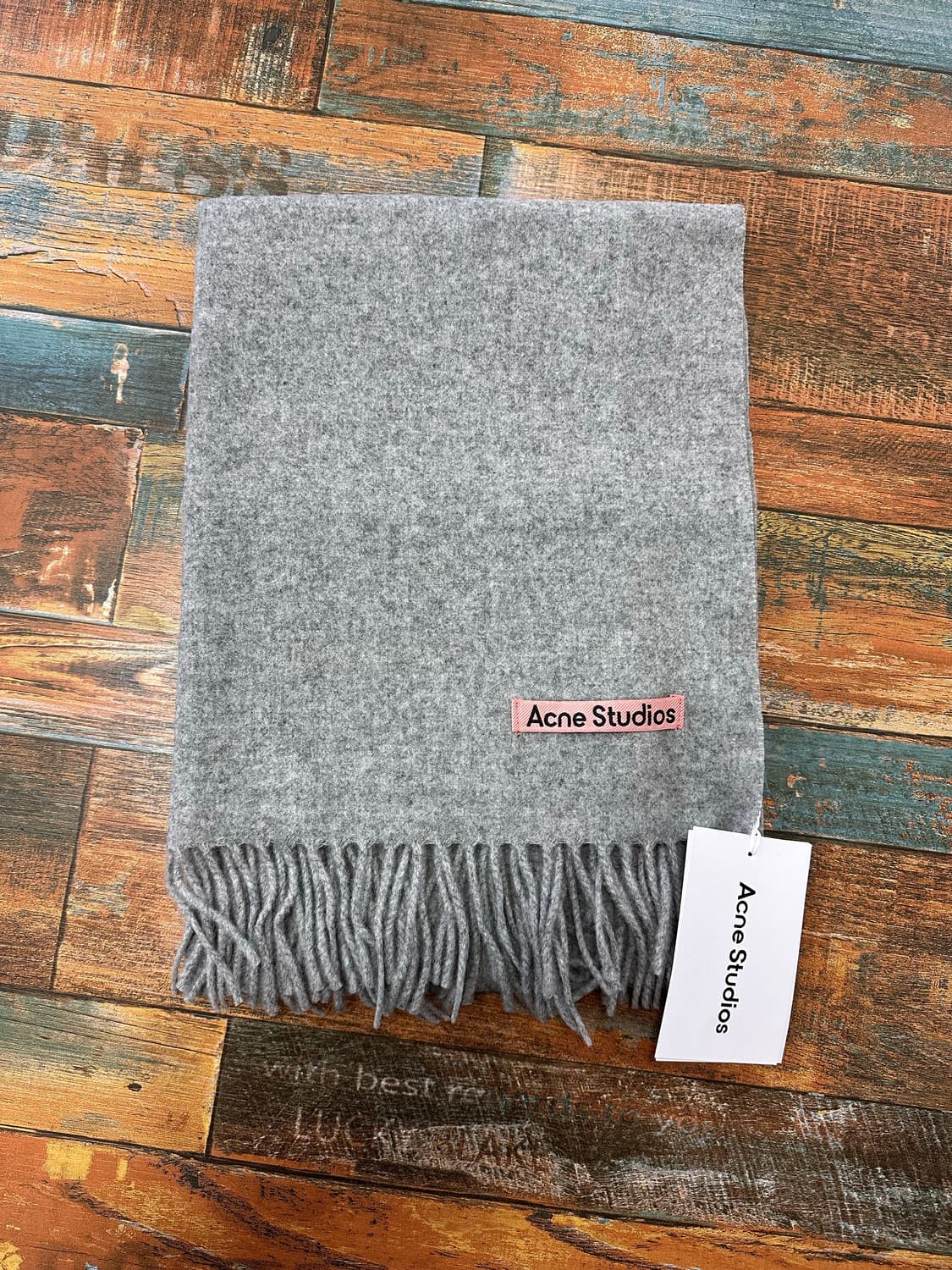 (OS)아크네스튜디오 23FW 울 머플러 멜란지그레이 새상품 상품이미지1