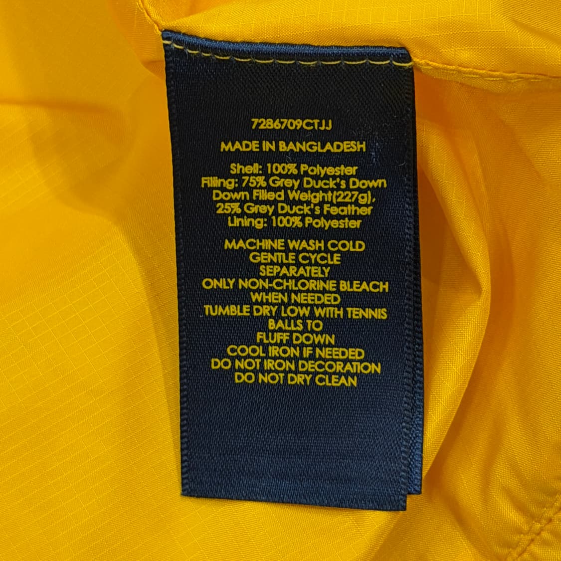 폴로 랄프로렌 포니 덕다운 숏패딩 블랙 L 상품이미지7