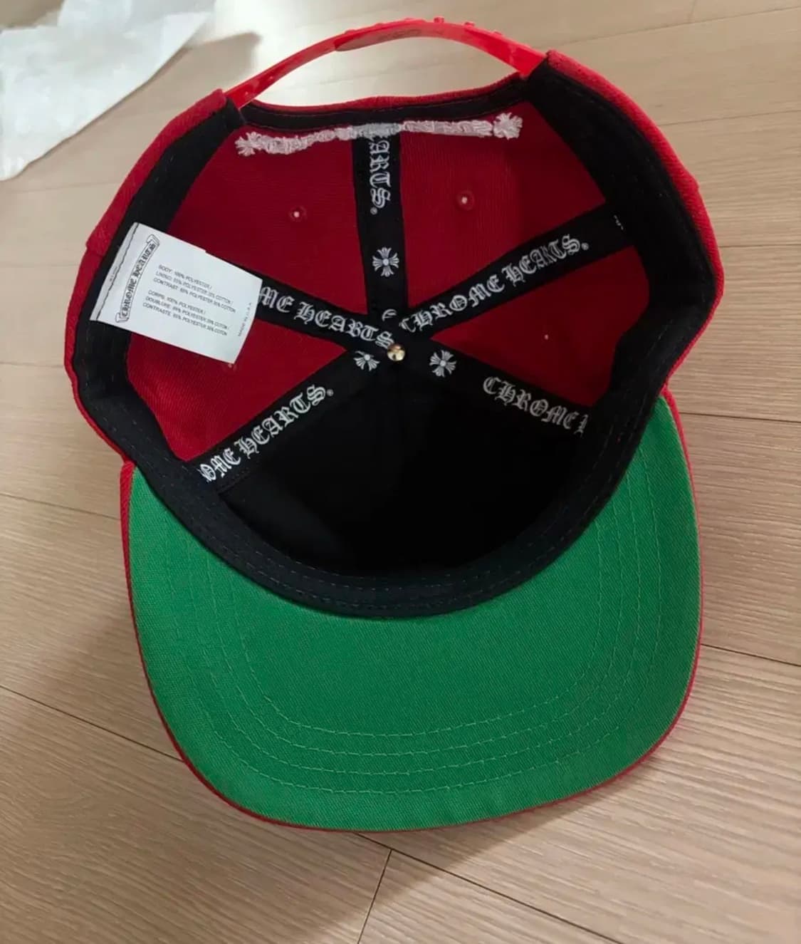 [OS] 크롬하츠 CH 베이스볼 캡 레드 화이트 크롬하츠 볼캡 모자 상품이미지5