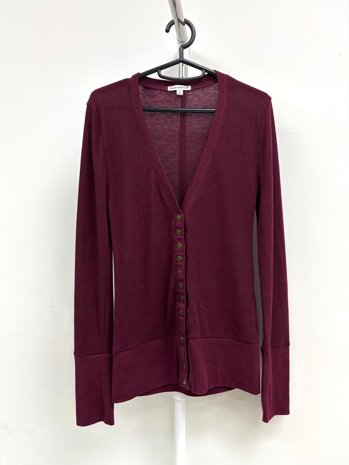 빈티지 버건디 가디건 상품이미지6