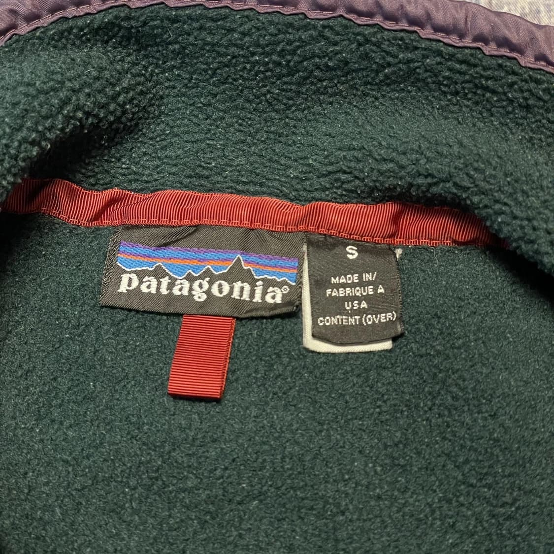 90s USA 파타고니아 신칠라 스냅-T 헌터 그린 상품이미지3