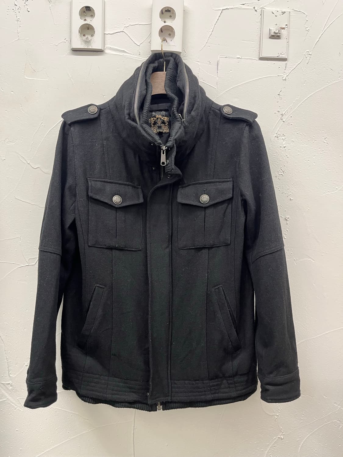 밀리터리 자켓 블랙 상품이미지1