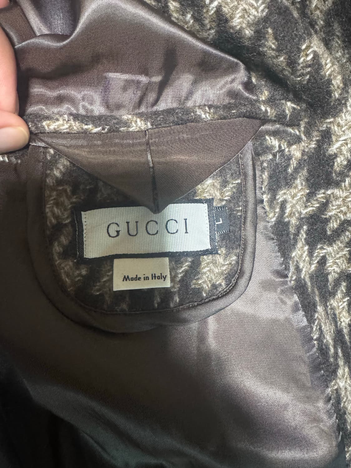 구찌 하운드투스 울 코트 L 상품이미지2