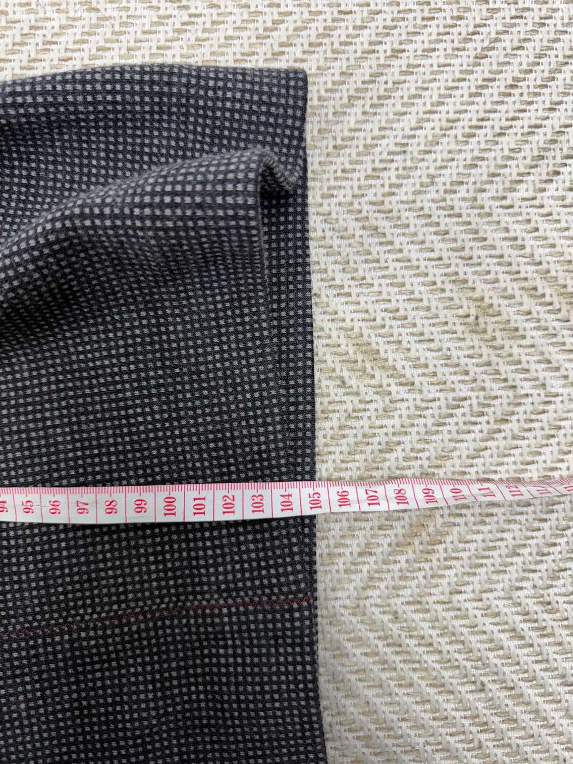 정품) 르베이지 체크 패턴 롱 니트 원피스 91 상품이미지10