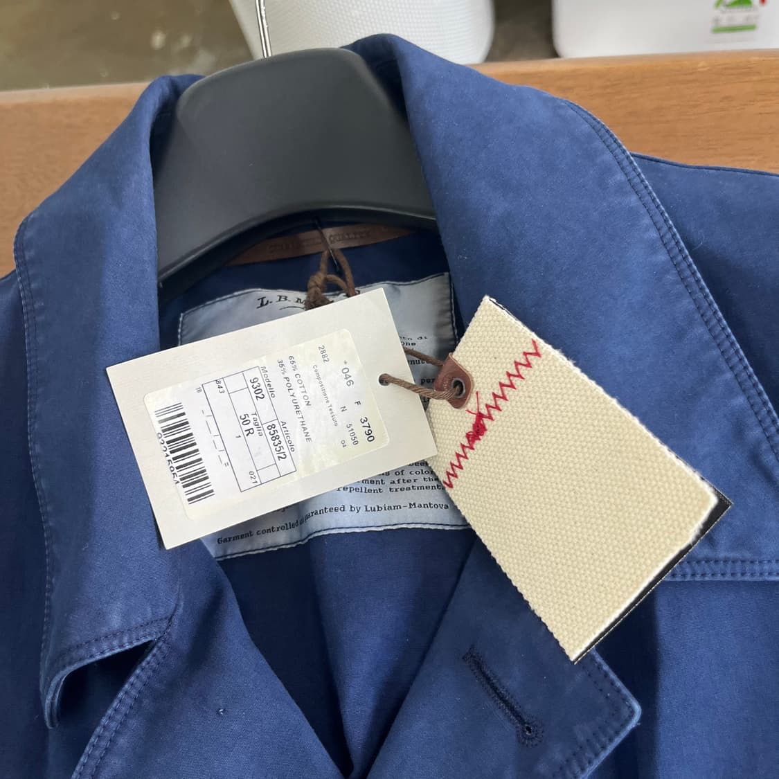 루비암 가먼트다잉 싱글 코트 50R 새상품 상품이미지8