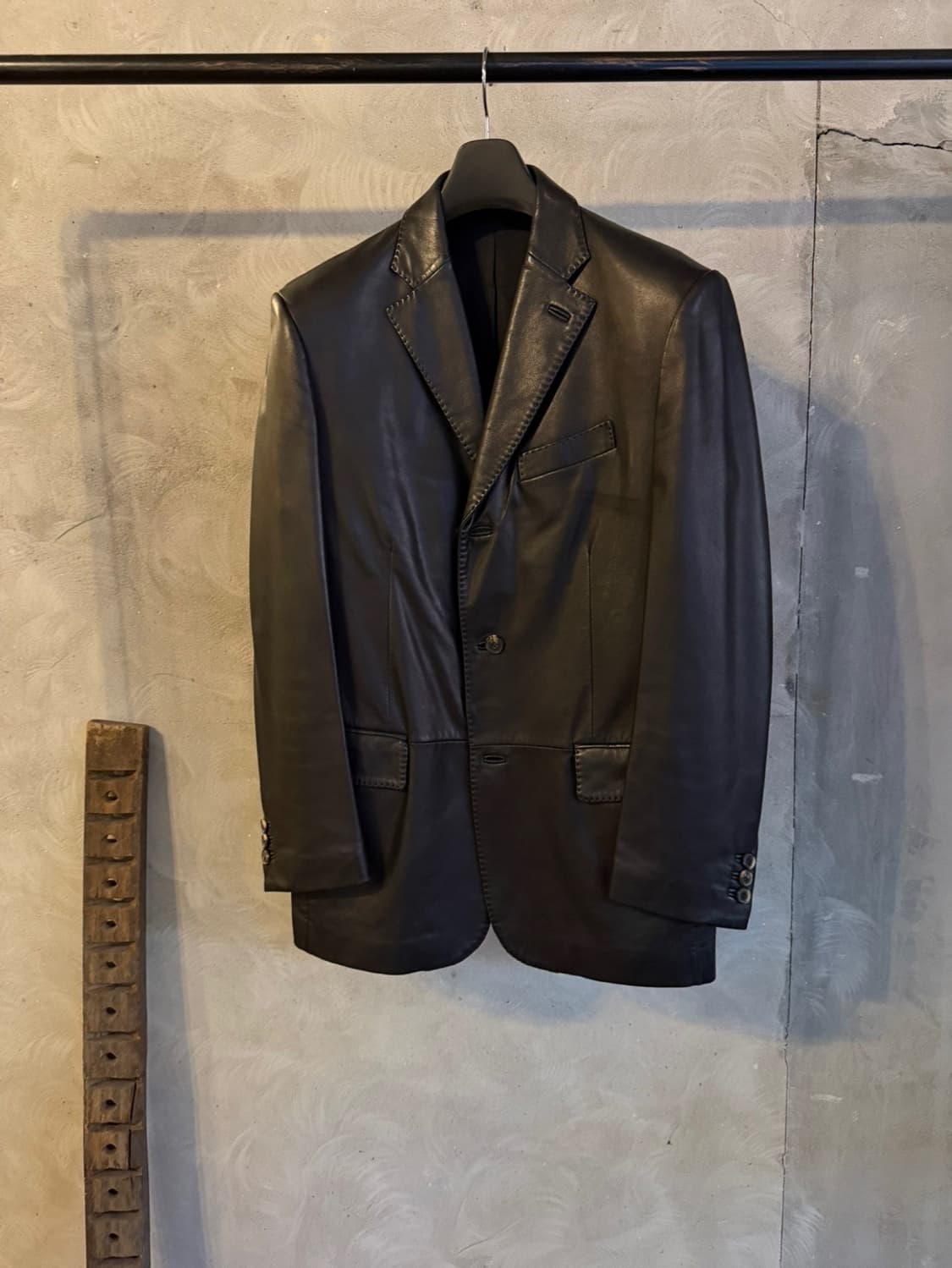 살바토레 페레가모 키드램스킨 자켓 남성100 상품이미지4