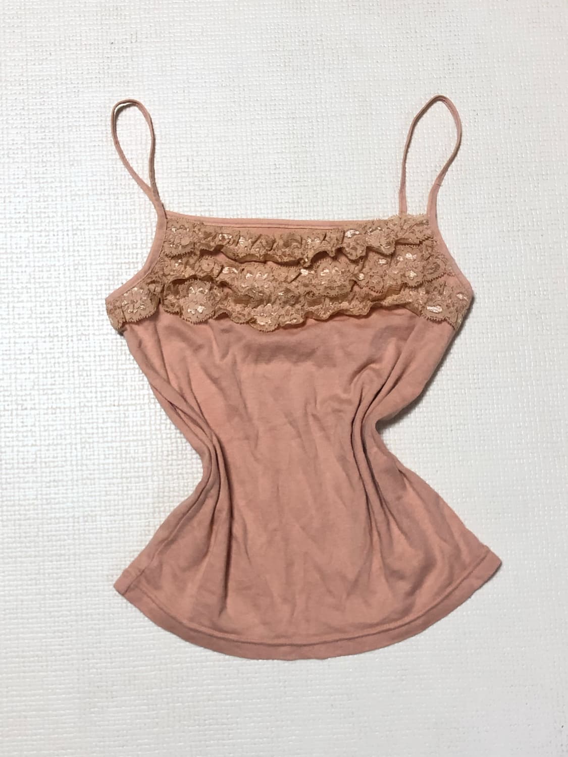 빈티지 피치 프릴 슬리브리스 상품이미지7