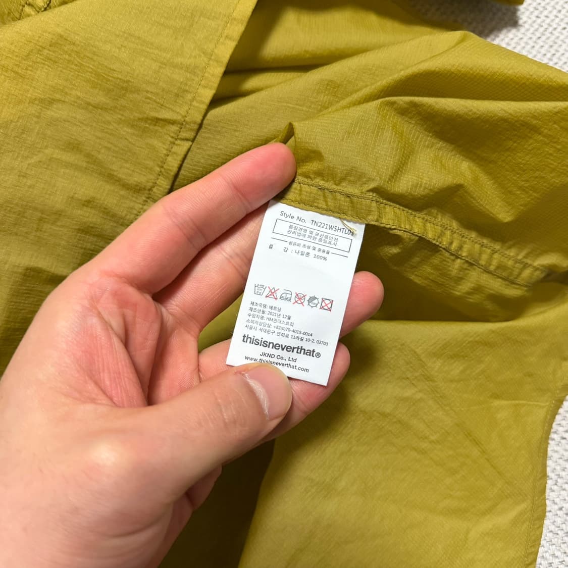 디스이즈네버댓 하프집업 나일론 셔츠 상품이미지3