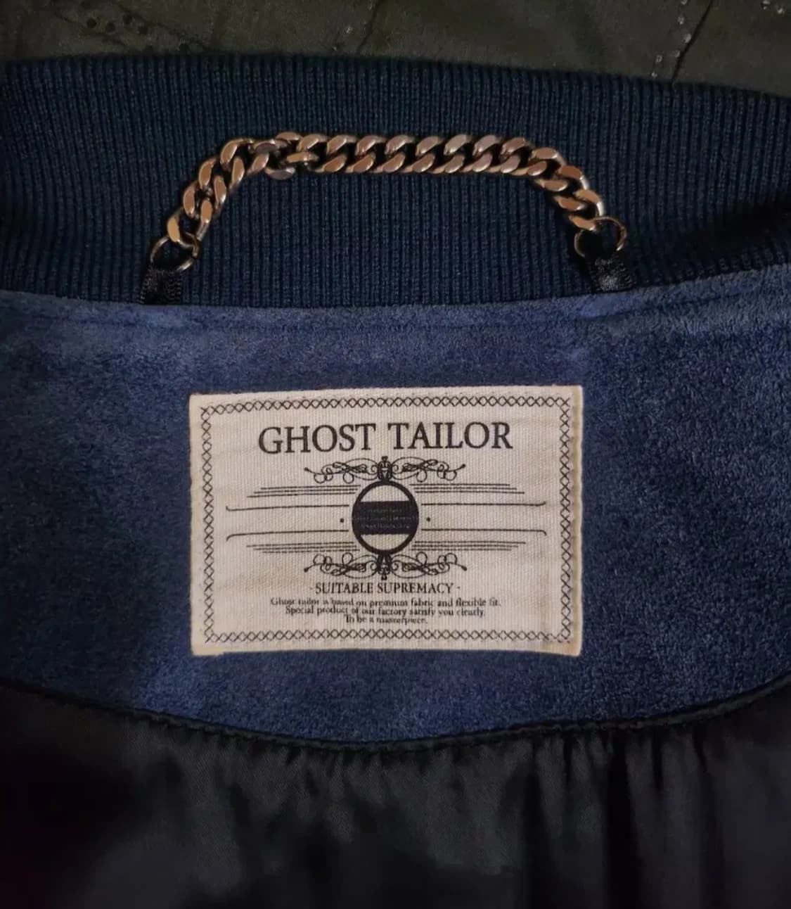 고스트테일러 스웨이드 블루종 자켓 L 상품이미지8