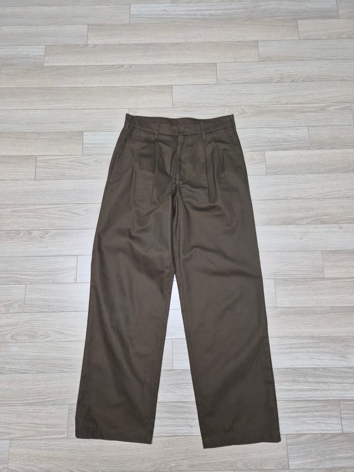 스테디 에브리웨어 sew 릴렉스드 헤비 코튼 팬츠 브라운 2사이즈 상품이미지3