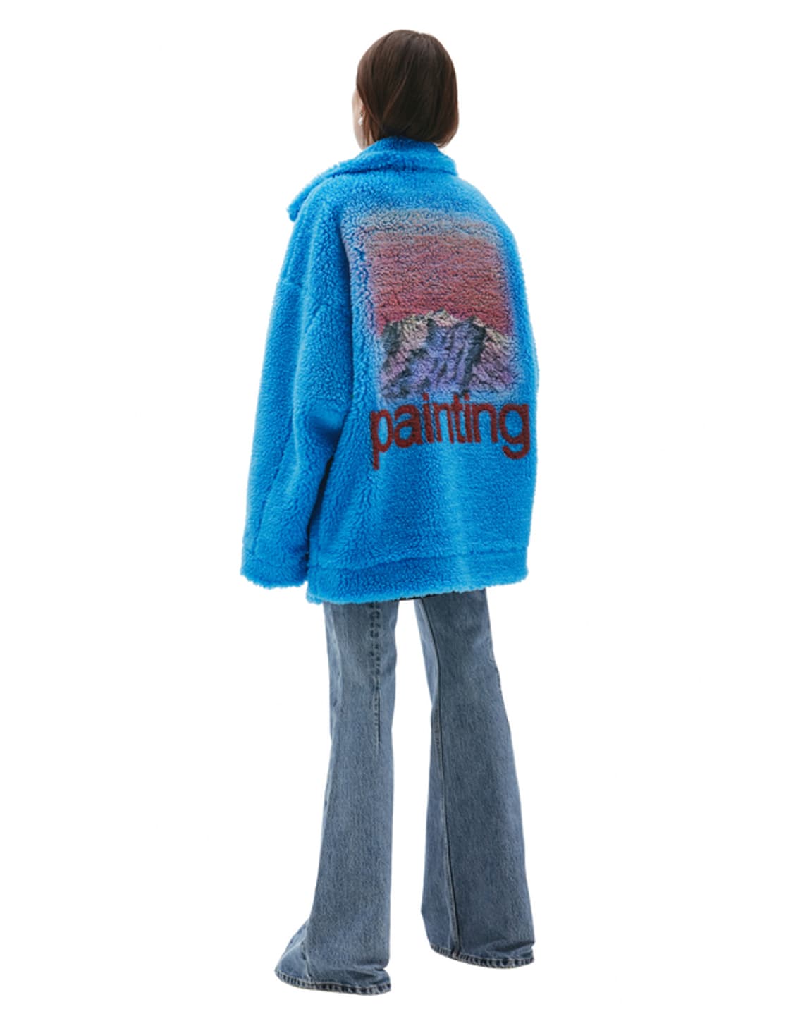 더블렛 페인팅 시어링 퍼 자켓 상품이미지8