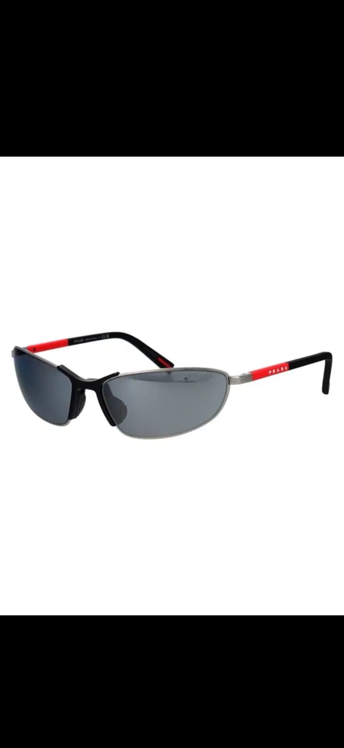 프라다 로고 템플 선글라스60 블랙 상품이미지1