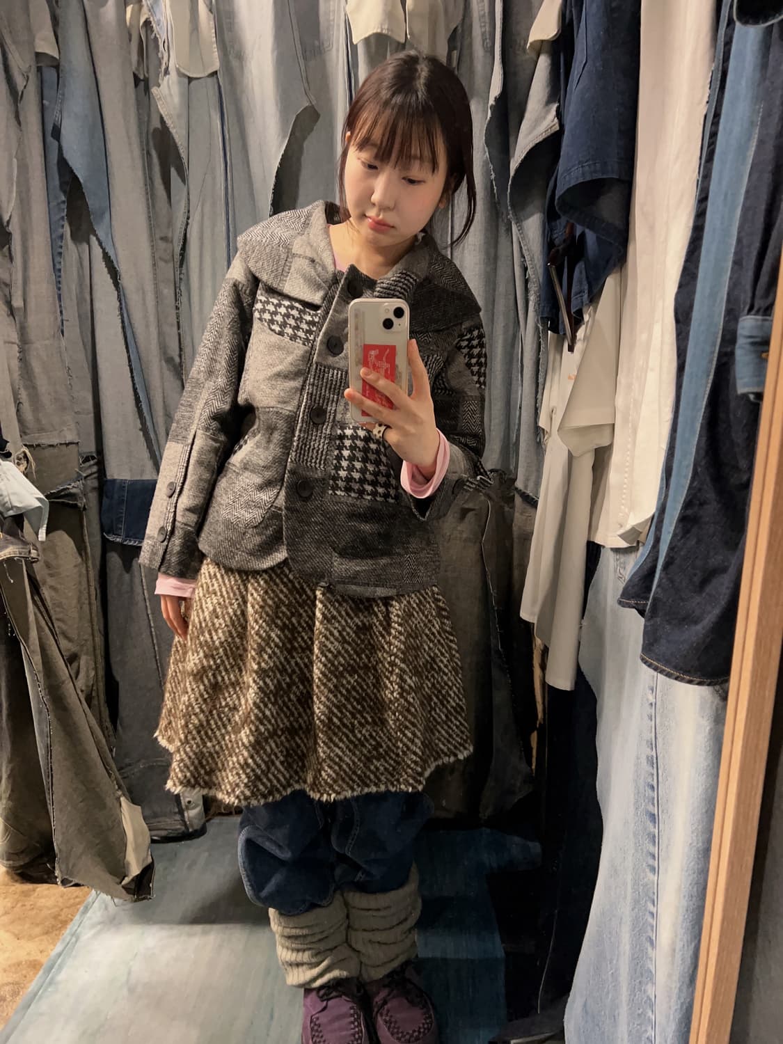 44-66 ) Khaki koji Shawl Collor Jacket 상품이미지4