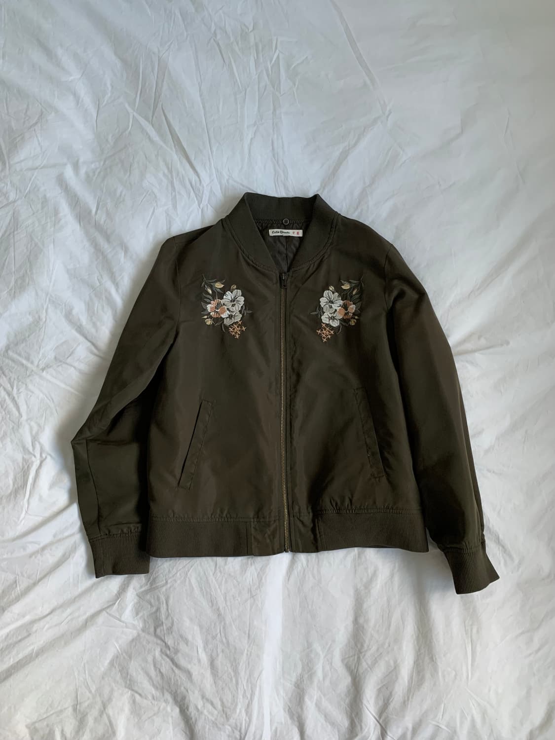 플라워 자수 블루종 상품이미지1