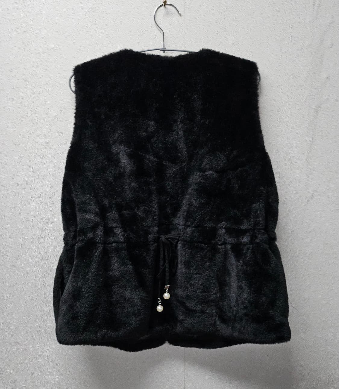 페이크 진주 장식  조끼 베스트  L 상품이미지2