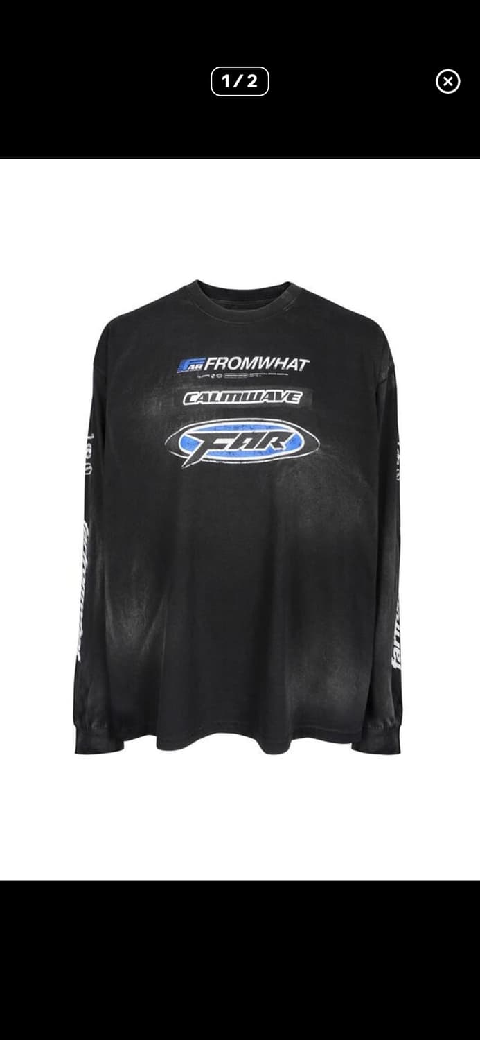 파프롬왓 워시드 로고 롱슬리브 2 상품이미지1