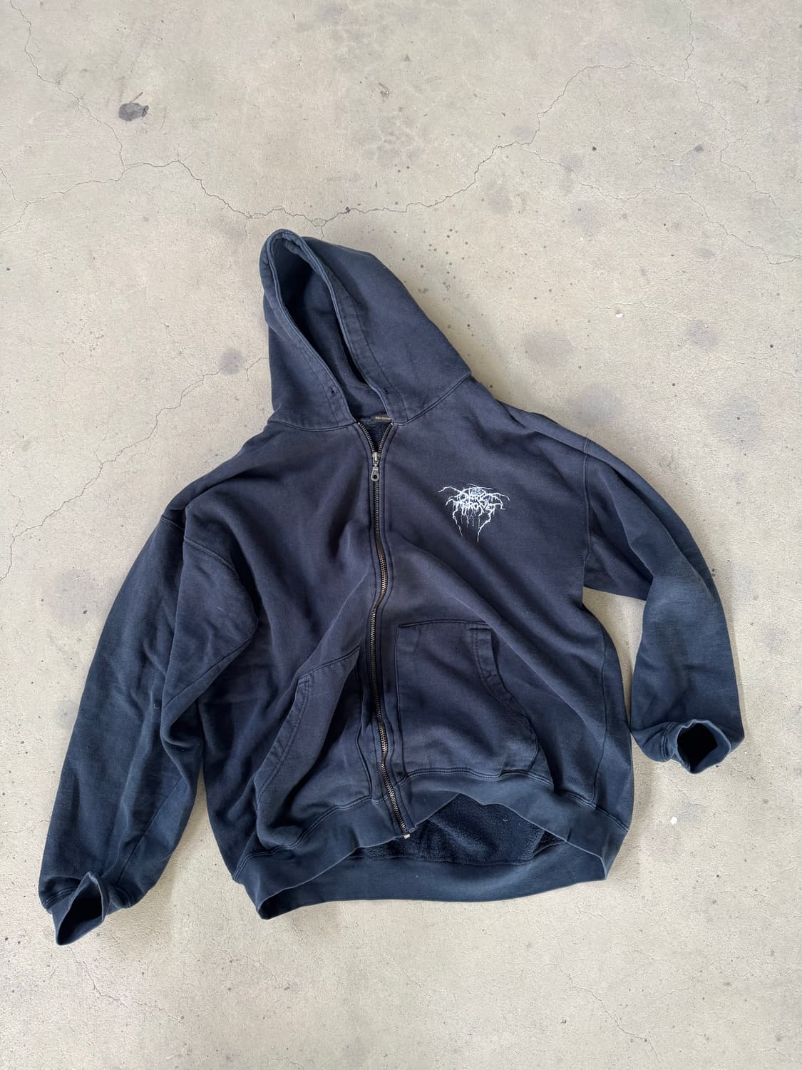빈티지 Darkthrone 다크 트론 후드 집업 Xl 상품이미지2