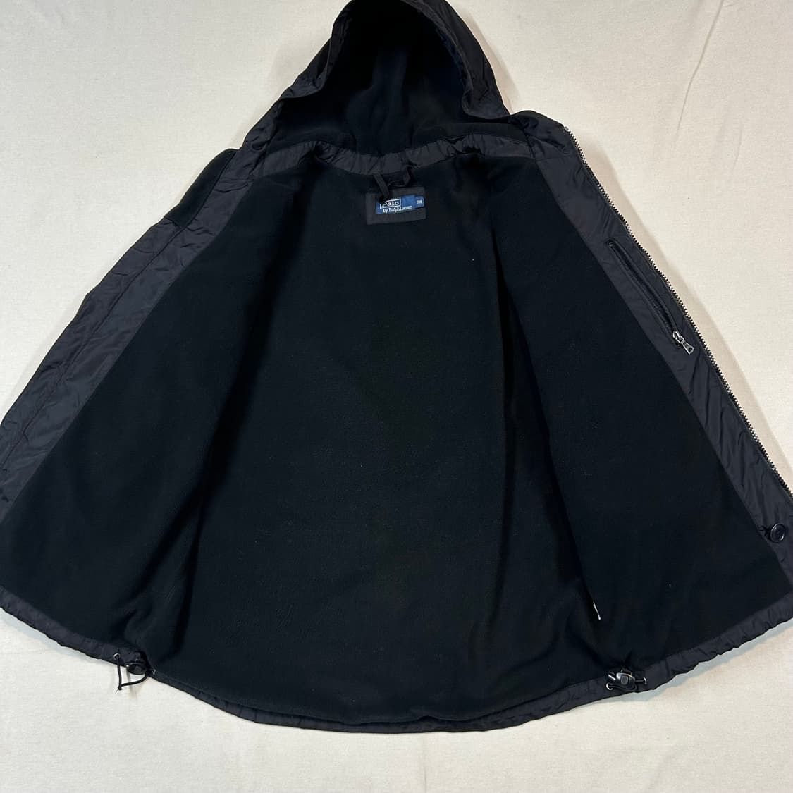 L) 폴로 랄프로렌 유틸리티 포켓 후드 바람막이 블랙 상품이미지5