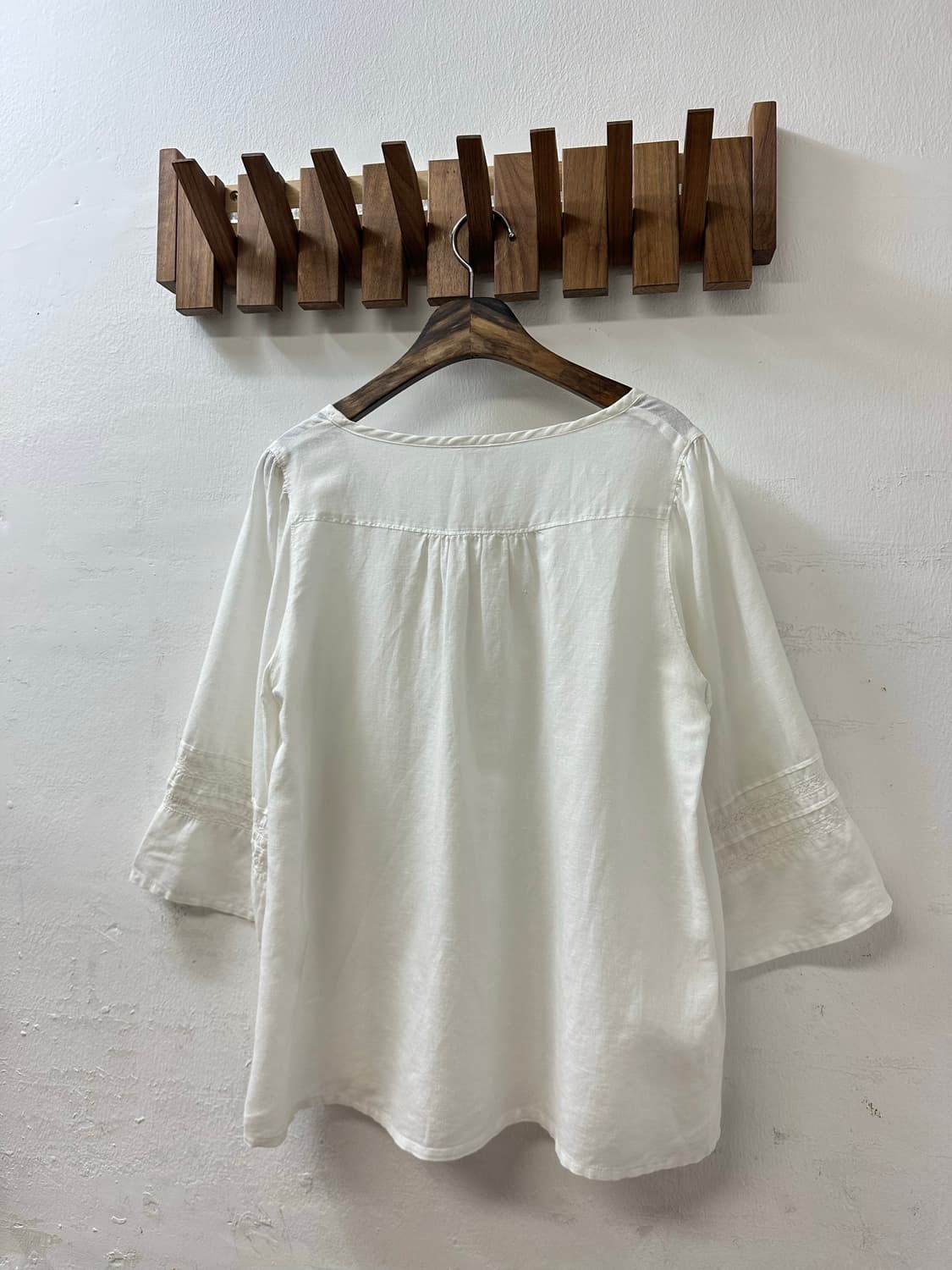 일본빈티지 시네마클럽 린넨 코튼 혼방 블라우스 상품이미지6