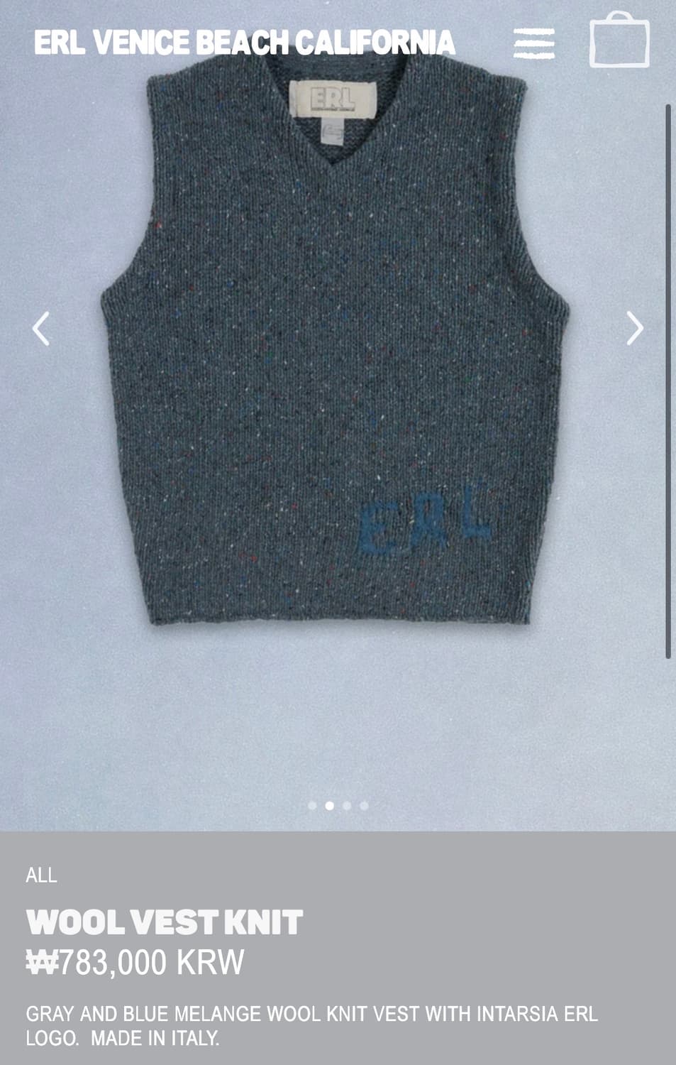 [L]이알엘 ERL 25fw 울 베스트 니트 상품이미지9