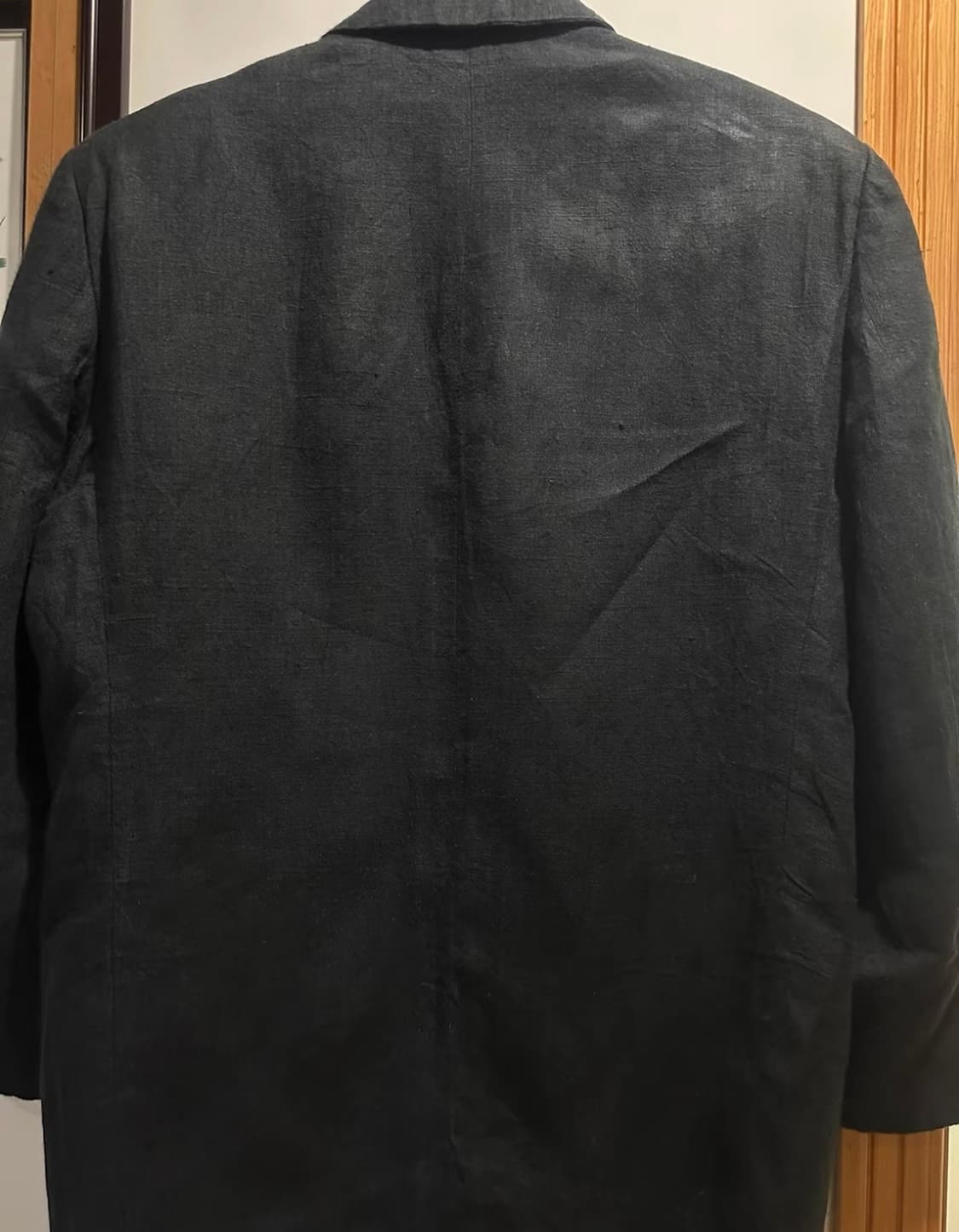 00s 꼼데가르송 블랙 린넨 2버튼 자켓 상품이미지2