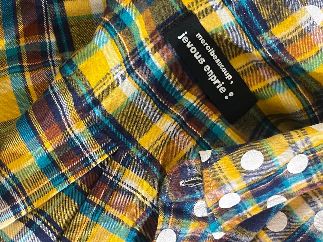 메르시보꾸 도트 체크셔츠 상품이미지3