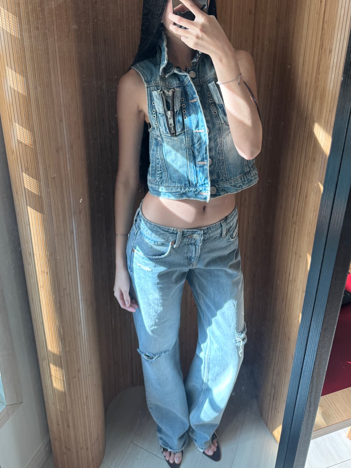 소드피시 빈티지 데님 자켓 4-way  (조끼 호환 가능) 상품이미지8