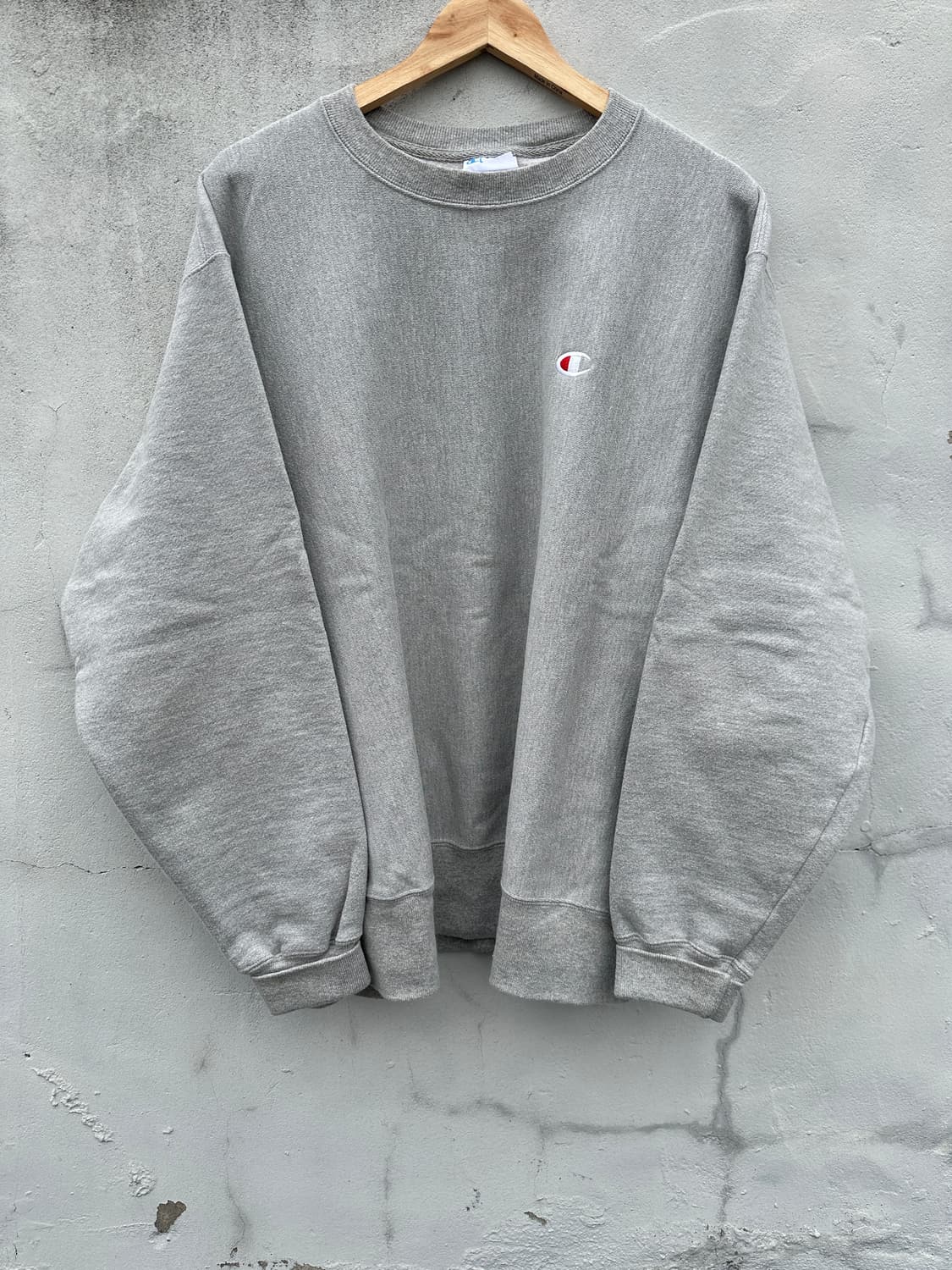 [2XL] 챔피온 리버스위브 그레이 맨투맨 상품이미지1