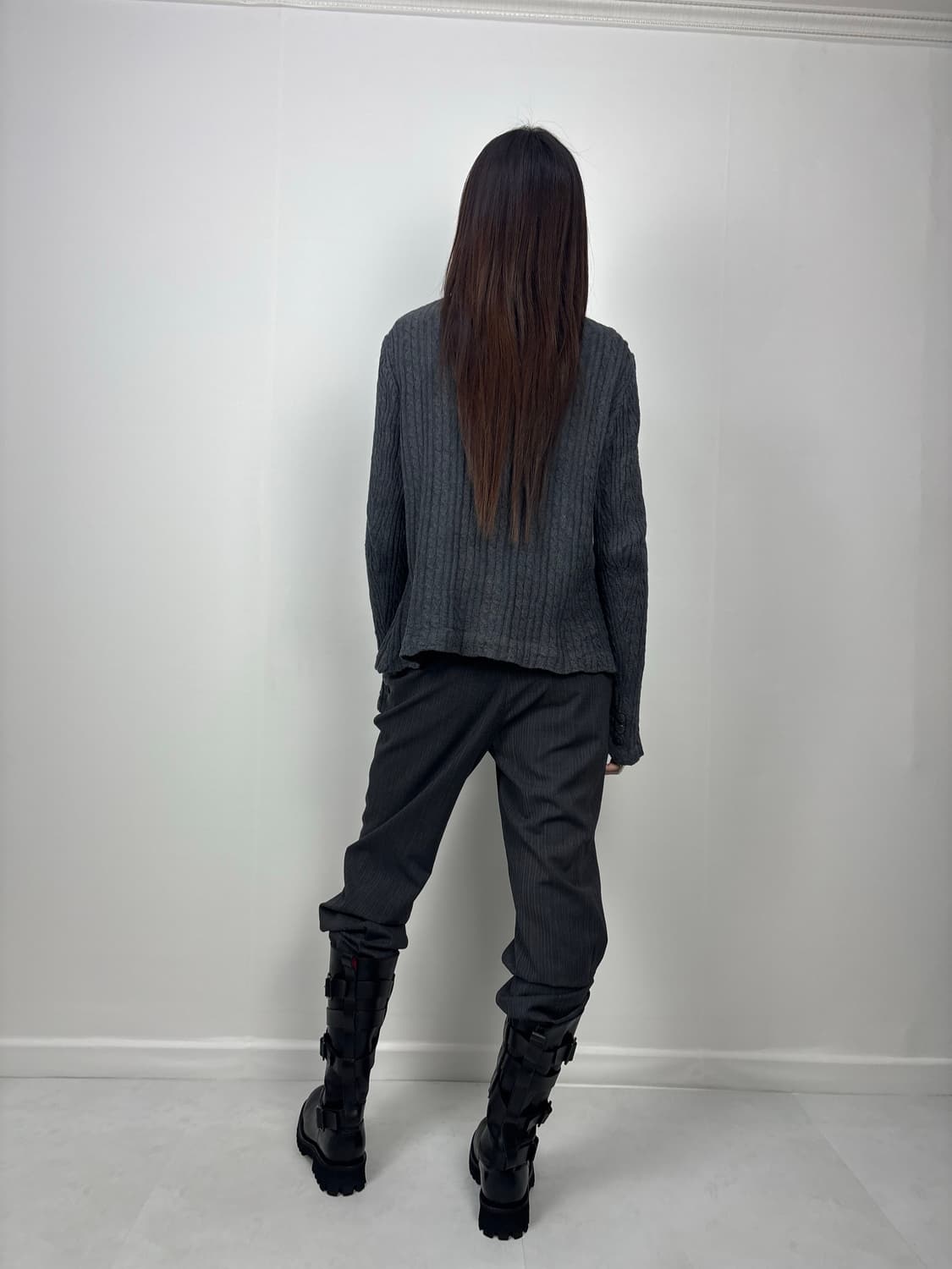 DRAPEY CABLE KNIT CARDIGAN 상품이미지4