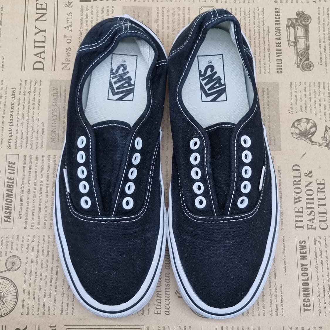 반스 어센틱 블랙 남성스니커즈270  상품이미지2